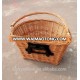 D Shape BICYCLE FRONT WICKER PANNIER BASKET with quick release bracket